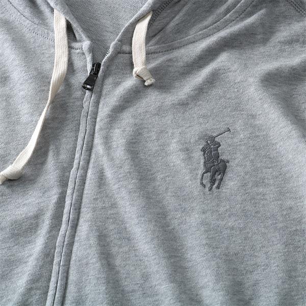 大きいサイズ メンズ POLO RALPH LAUREN ポロ ラルフローレン 長袖 パーカー フルジップパーカー グレー XL XXL USA 直輸入 710707984001