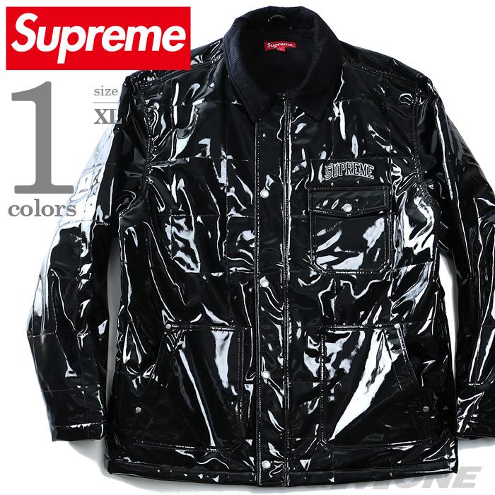 大きいサイズ メンズ SUPREME シュプリーム ジャケット アウター エナメルジャケット USA 直輸入 ss18j63