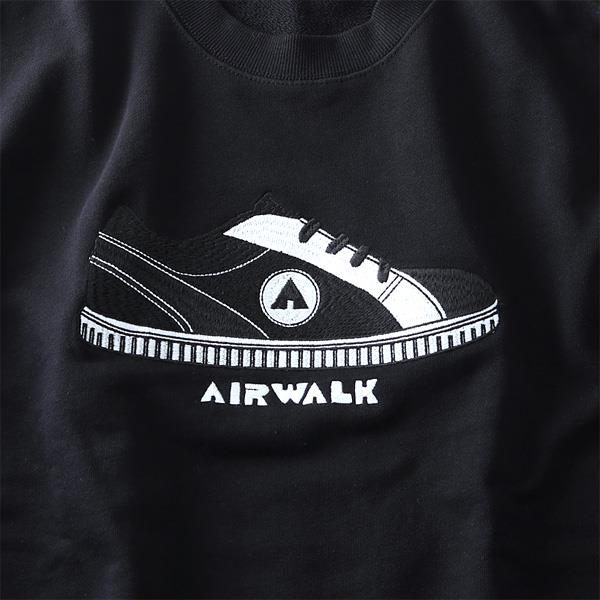 大きいサイズ メンズ AIRWALK (エアウォーク) サガラ刺繍トレーナー 8460-6100