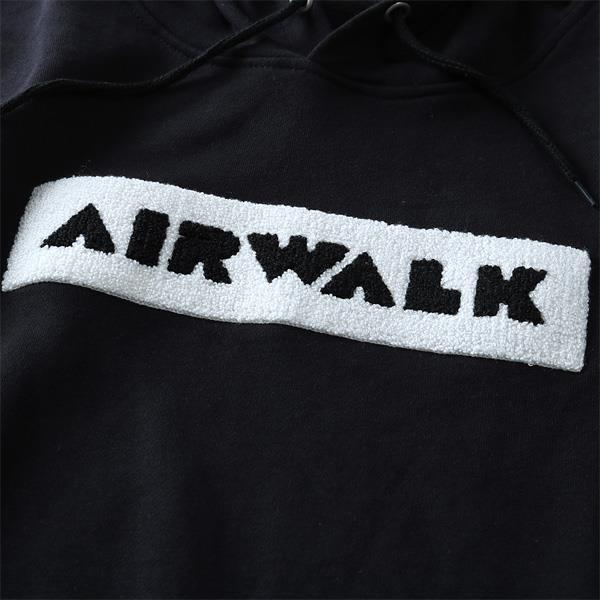 大きいサイズ メンズ AIRWALK (エアウォーク) サガラ刺繍プルパーカー 8460-6101