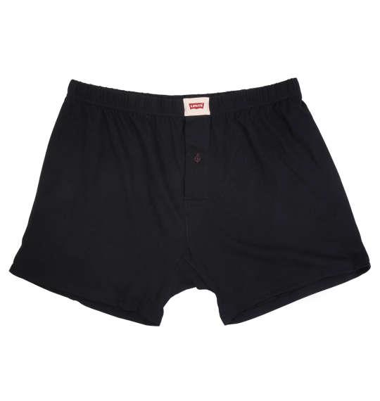 大きいサイズ メンズ Levi's ニットトランクス 下着 肌着 インナー 前開き トランクス パンツ ブラック 1149-8300-2 2L 3L 4L 5L 6L 8L