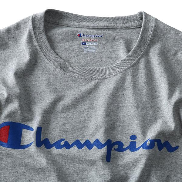 大きいサイズ メンズ Champion チャンピオン 長袖 Ｔシャツ ロンＴ プリント ロングTシャツ USA 直輸入 t2229p