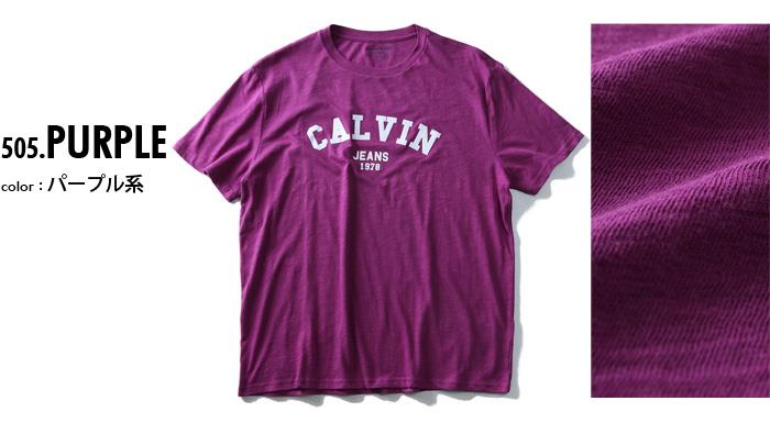 【WEB限定価格】ブランドセール 【大きいサイズ】【メンズ】CALVIN KLEIN JEANS(カルヴァンクラインジーンズ) デザイン半袖Tシャツ【USA直輸入】41t7156