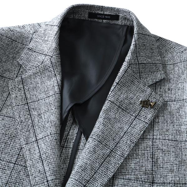 【WEB限定価格】大きいサイズ メンズ SARTORIA BELLINI ウール混 2ツ釦 チェック ジャケット azjk3218601