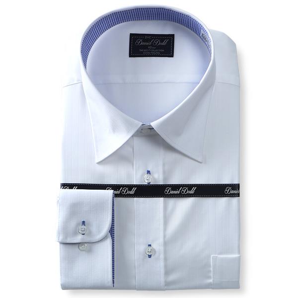 2点目半額 大きいサイズ メンズ DANIEL DODD ビジネス Ｙシャツ 形態安定 長袖 ワイシャツ レギュラー ストレッチ ビジネスシャツ eadn85-1