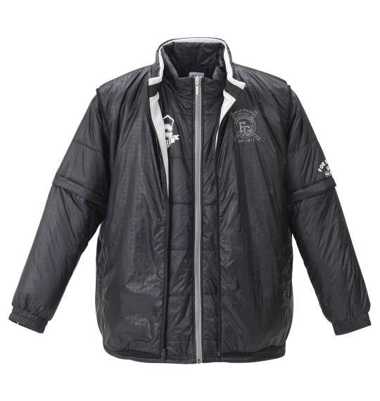 大きいサイズ メンズ FILA GOLF 5WAY ジャケット リバーシブル ブラック × グレー 1173-8325-2 3L 4L 5L 6L