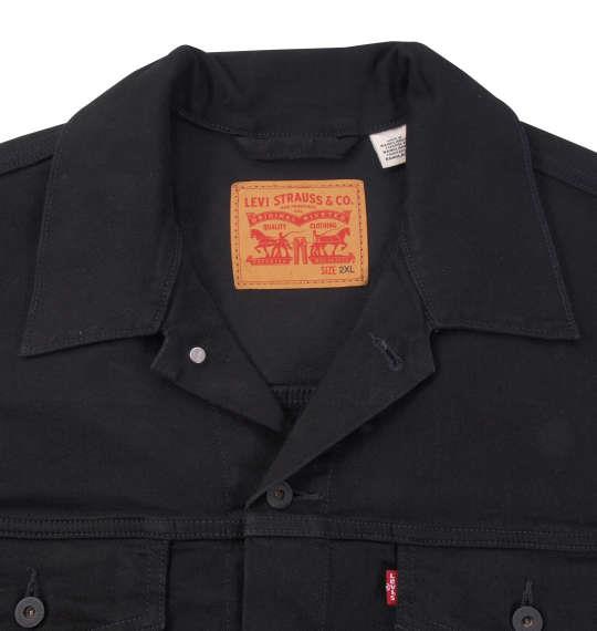 大きいサイズ メンズ Levi's トラッカージャケット デニムジャケット アウター デニム ジャケット ブラック 1173-9130-1 2XL 3XL 4XL 5XL