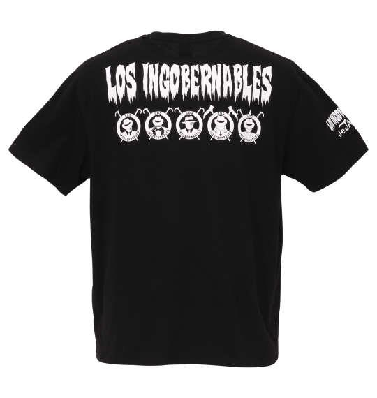 大きいサイズ メンズ 新日本プロレス L I J半袖Tシャツ ブラック × ホワイト 1178-8375-1 3L 4L 5L 6L 8L