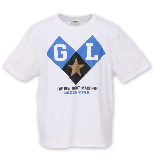 大きいサイズ メンズ 新日本プロレス ゴールデン☆ラヴァーズ半袖Tシャツ ホワイト 1178-8377-1 3L 4L 5L 6L 8L