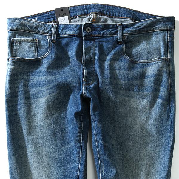 大きいサイズ メンズ G-STAR RAW (ジースターロウ) 3301 スリム ストレッチデニムパンツ 51001-9315