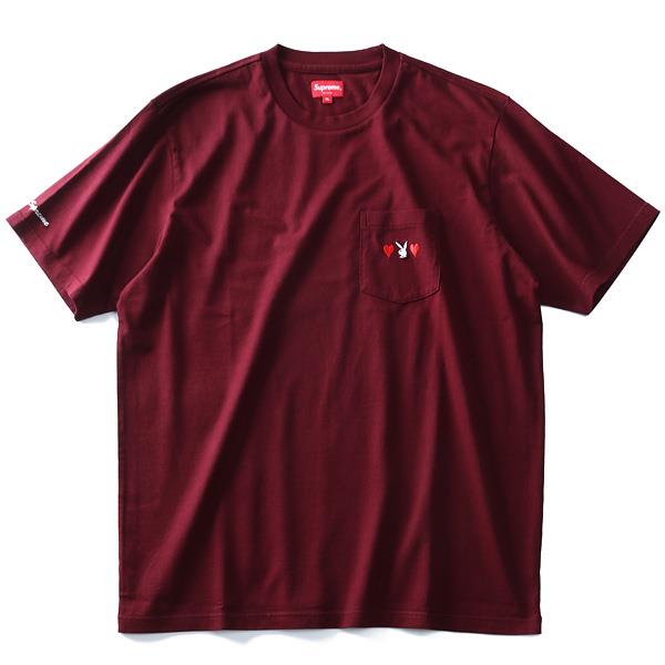 大きいサイズ メンズ SUPREME シュプリーム ポケット付 半袖 Tシャツ PLAYBOY USA 直輸入 fw18kn59