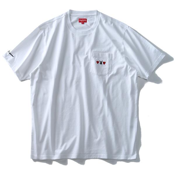 大きいサイズ メンズ SUPREME シュプリーム ポケット付 半袖 Tシャツ PLAYBOY USA 直輸入 fw18kn59