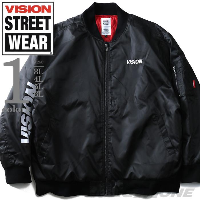 【WEB限定価格】【winter】大きいサイズ メンズ VISION STREET WEAR MA-1 タイプ ブルゾン 2019fk-bara f19-025