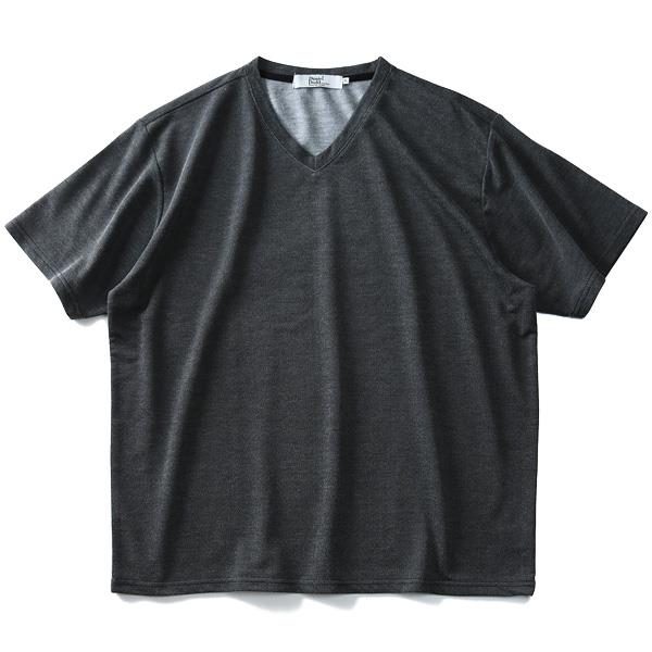 【WEB限定価格】大きいサイズ メンズ DANIEL DODD 刺し子 Vネック 半袖 Tシャツ azt-1902103