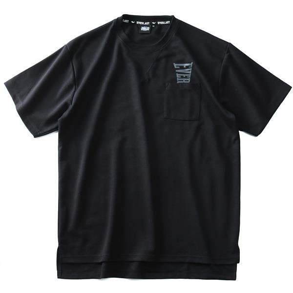 【WEB限定価格】大きいサイズ メンズ EVERLAST ポケット付 半袖 Tシャツ elc91101