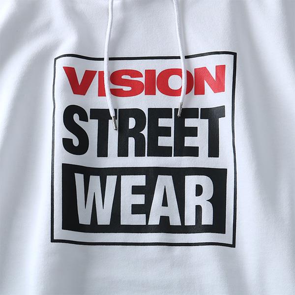 大きいサイズ メンズ VISION STREET WEAR プリント プルオーバー パーカー 9304104