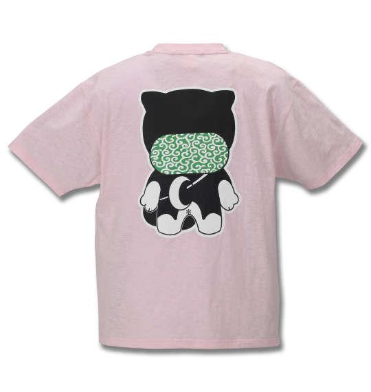 大きいサイズ メンズ 黒柴印和んこ堂 スラブ 天竺 半袖 Tシャツ ピンク 1158-9221-1 3L 4L 5L 6L 8L