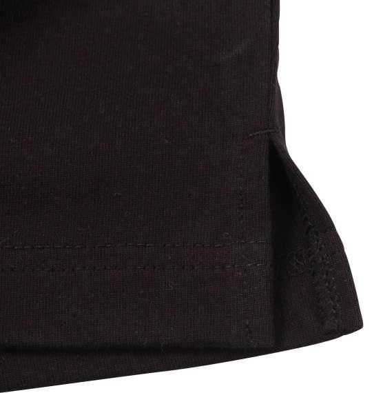 大きいサイズ メンズ H by FIGER 切替 半袖 ラガーシャツ ブラック × ホワイト 1168-9232-2 3L 4L 5L 6L 8L
