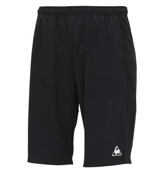 大きいサイズ メンズ LE COQ SPORTIF ドライ ジャガード ニット ハーフパンツ ブラック 1174-9211-2 2L 3L 4L 5L 6L