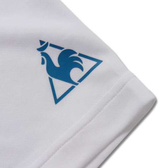 大きいサイズ メンズ LE COQ SPORTIF ドライ ジャガード ニット 半袖 Tシャツ ホワイト 1178-9260-1 2L 3L 4L 5L 6L