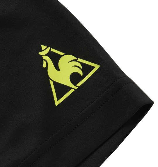 大きいサイズ メンズ LE COQ SPORTIF ドライ ジャガード ニット 半袖 Tシャツ ブラック 1178-9260-2 2L 3L 4L 5L 6L