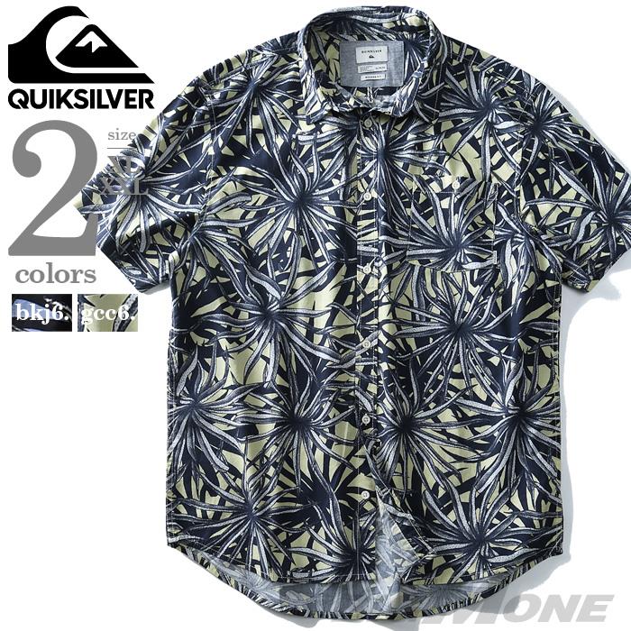 【WEB限定価格】ブランドセール 大きいサイズ メンズ Quiksilver クイックシルバー 総柄 半袖 カジュアル シャツ Bathursts Bats USA直輸入 eqywt03804