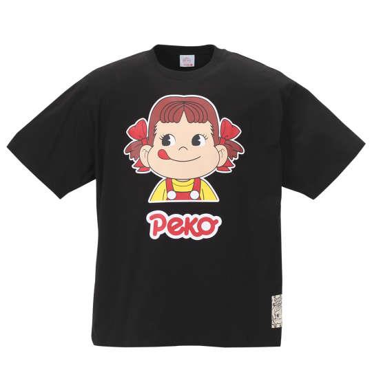 大きいサイズ メンズ PeKo&PoKo カラー プリント 半袖 Tシャツ ブラック 1178-9505-2 3L 4L 5L 6L 8L