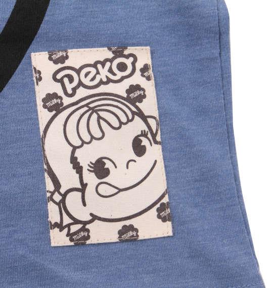 大きいサイズ メンズ PeKo&PoKo ビッグフェイス プリント 半袖 Tシャツ ブルー杢 1178-9506-1 3L 4L 5L 6L 8L