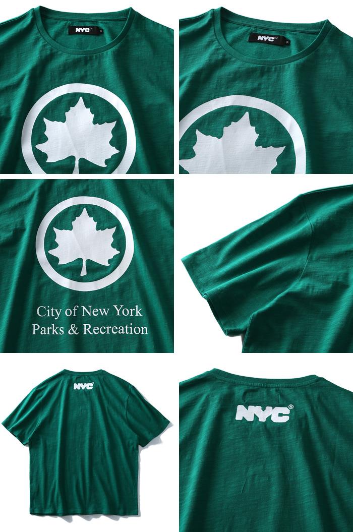 大きいサイズ メンズ NYC スラブ プリント 半袖 Tシャツ City of New York azt-1902117