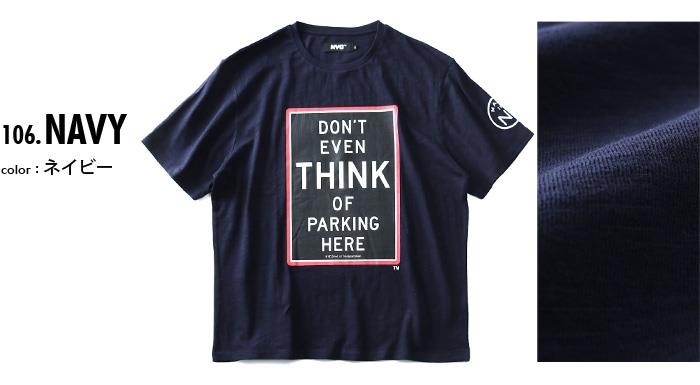 大きいサイズ メンズ NYC スラブ プリント 半袖 Tシャツ THINK azt-1902119