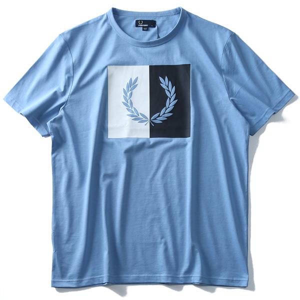 【WEB限定価格】ブランドセール 大きいサイズ メンズ FRED PERRY フレッドペリー ロゴ プリント 半袖 Tシャツ USA直輸入 m5592
