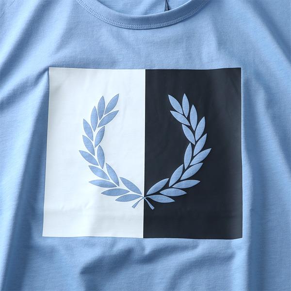 【WEB限定価格】ブランドセール 大きいサイズ メンズ FRED PERRY フレッドペリー ロゴ プリント 半袖 Tシャツ USA直輸入 m5592