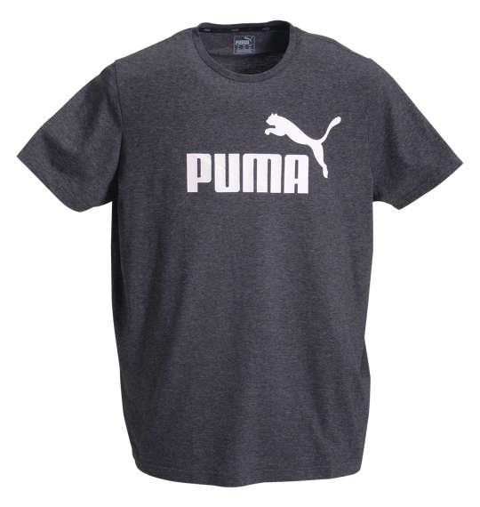 大きいサイズ メンズ PUMA エッセンシャルヘザー 半袖 Tシャツ プーマブラックヘザー 1178-9210-2 2XL 3XL 4XL 5XL 6XL