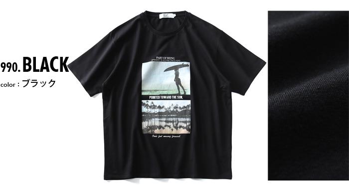 【WEB限定価格】大きいサイズ メンズ DANIEL DODD フォト プリント 半袖 Tシャツ azt-1902140