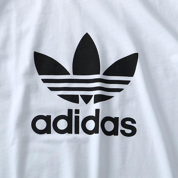 adidas フロント 大文字ビッグプリントロゴ 半袖 Tシャツ US XL