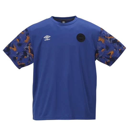 大きいサイズ メンズ UMBRO URA.グラフィック 半袖 Tシャツ ソーダライトブルー 1178-9230-1 2L 3L 4L 5L 6L