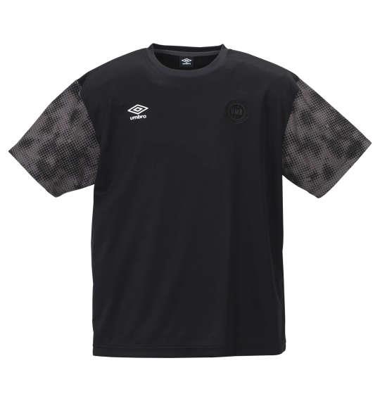 大きいサイズ メンズ UMBRO URA.グラフィック 半袖 Tシャツ ブラック 1178-9230-2 2L 3L 4L 5L 6L