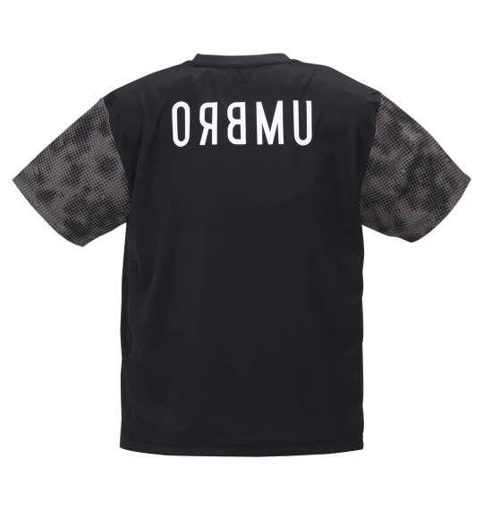 大きいサイズ メンズ UMBRO URA.グラフィック 半袖 Tシャツ ブラック 1178-9230-2 2L 3L 4L 5L 6L