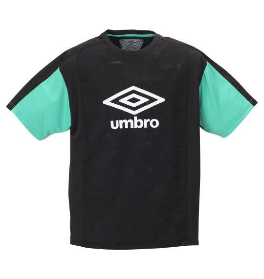 大きいサイズ メンズ UMBRO アイスブラスト 半袖 Tシャツ ブラック 1178-9231-2 2L 3L 4L 5L 6L