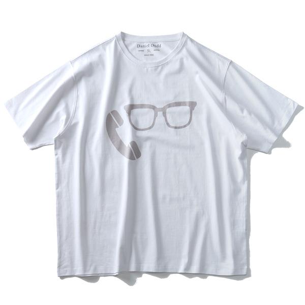 大きいサイズ メンズ DANIEL DODD オーガニック プリント 半袖 Tシャツ azt-190239