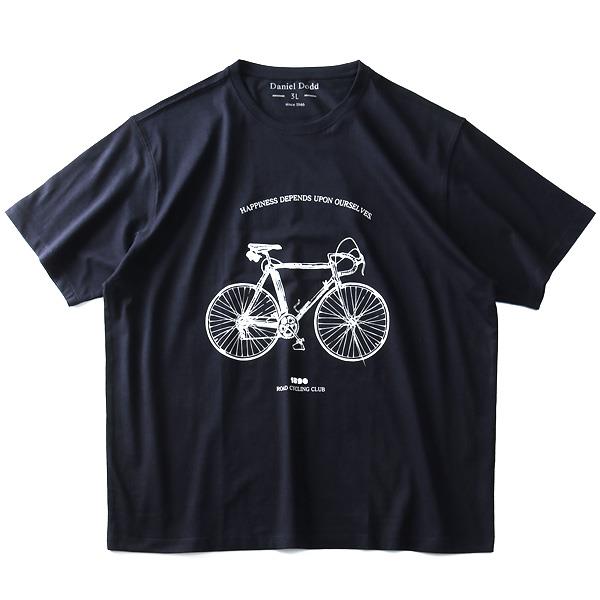 大きいサイズ メンズ DANIEL DODD オーガニック プリント 半袖 Tシャツ ROAD CYCLING azt-190240