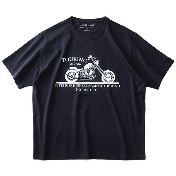 大きいサイズ メンズ DANIEL DODD オーガニック プリント 半袖 Tシャツ TOURING azt-190243