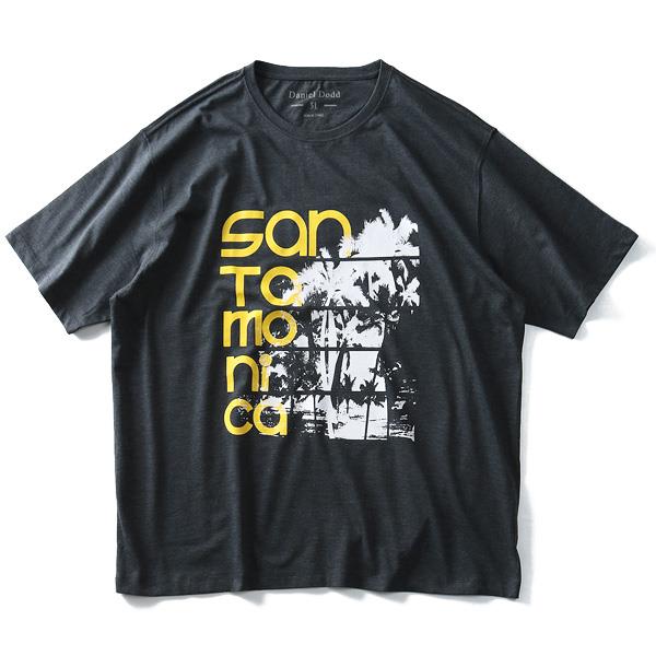 大きいサイズ メンズ DANIEL DODD オーガニック プリント 半袖 Tシャツ SANTAMONICA azt-190244