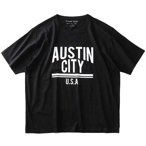 大きいサイズ メンズ DANIEL DODD オーガニック プリント 半袖 Tシャツ AUSTIN CITY azt-190245