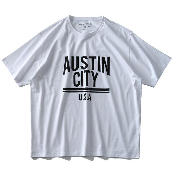 大きいサイズ メンズ DANIEL DODD オーガニック プリント 半袖 Tシャツ AUSTIN CITY azt-190245