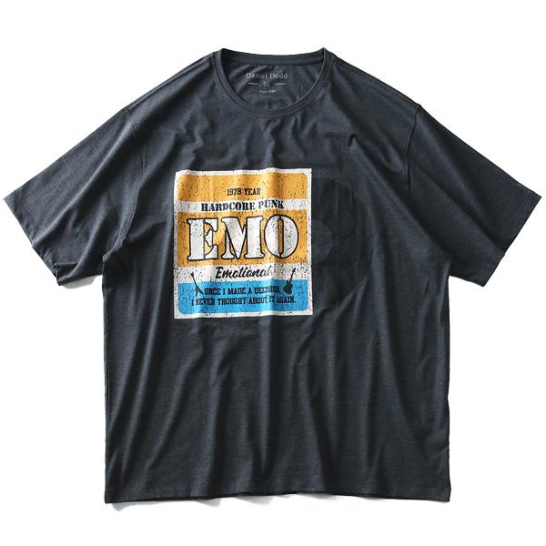 【WEB限定価格】大きいサイズ メンズ DANIEL DODD オーガニック プリント 半袖 Tシャツ EMO azt-190247