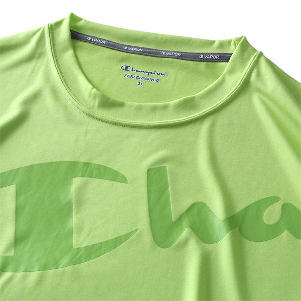 大きいサイズ メンズ Champion チャンピオン 速乾 防臭 プリント トレーニング 半袖 Tシャツ c3-ps321l