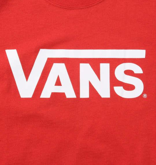 大きいサイズ メンズ VANS チェッカー スリーブ 半袖 Tシャツ レッド 1178-9590-1 3L 4L 5L 6L