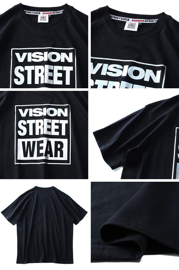 大きいサイズ メンズ VISION STREET WEAR ロゴ プリント 半袖 Tシャツ 9504101