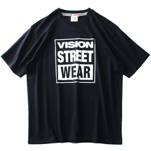 大きいサイズ メンズ VISION STREET WEAR ロゴ プリント 半袖 Tシャツ 9504101